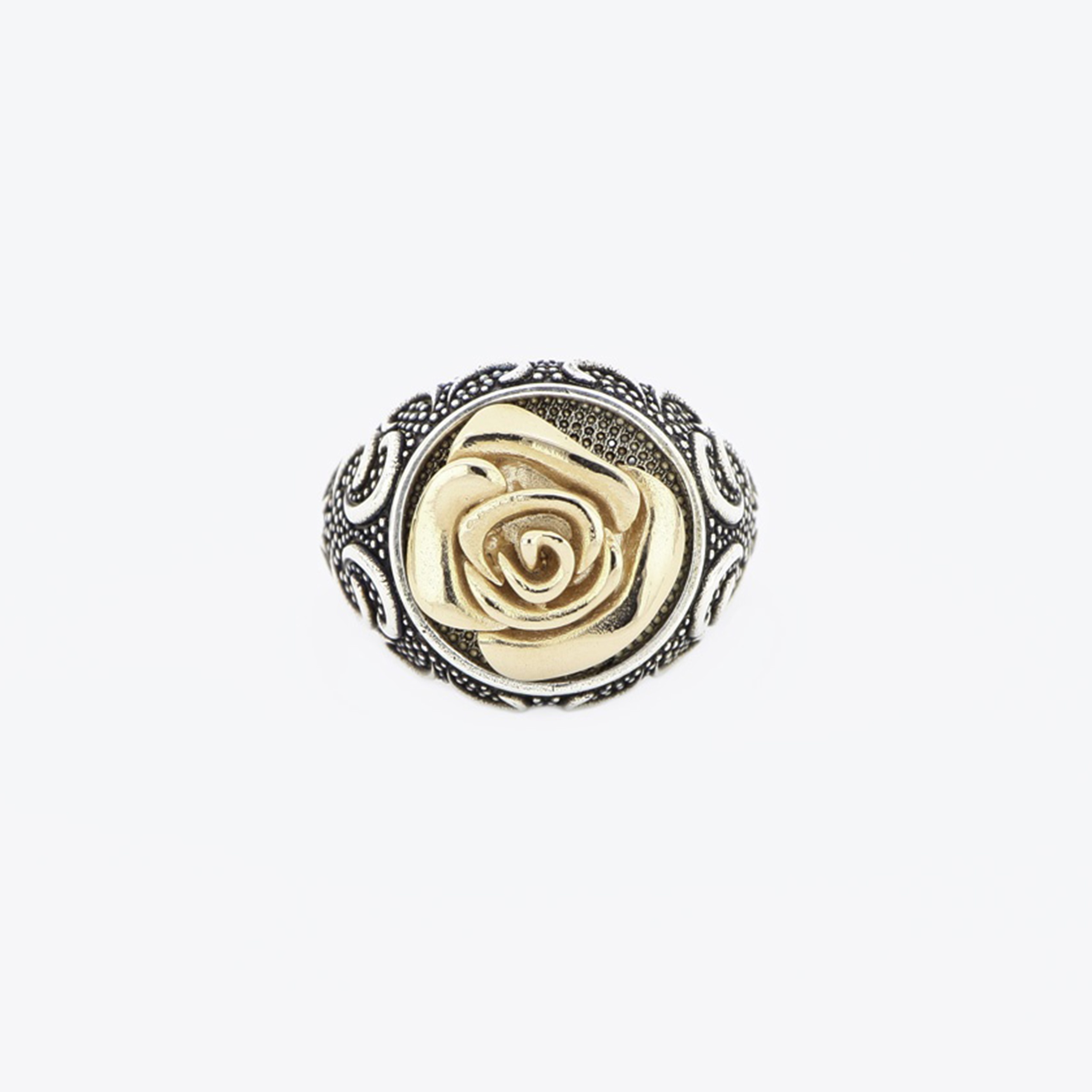 anello scudo argento rosa oro